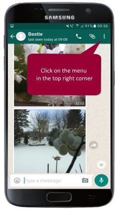 WhatsApp Android Chat exportieren