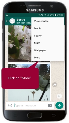 WhatsApp Android Chat exportieren