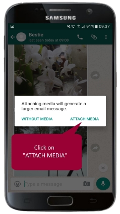 WhatsApp Android Chat exportieren