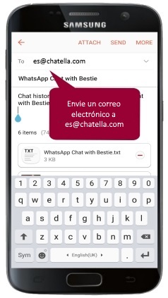 WhatsApp Android export chat