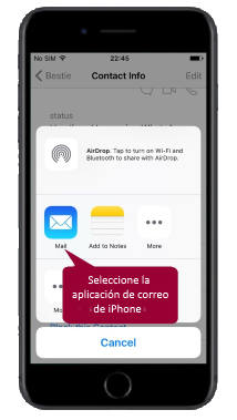 WhatsApp iPhone export chat