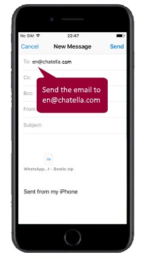 WhatsApp iPhone export chat